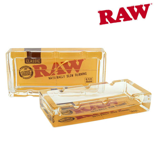RAW GLASS ASHTRAY