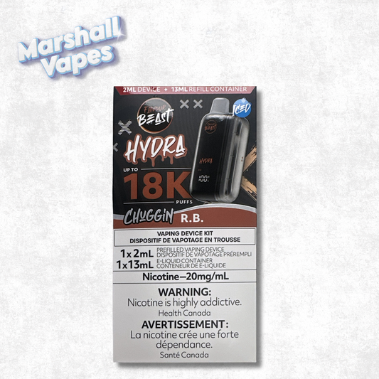 Flavour Beast Hydra 18K Disposable – Chuggin' Series: Root Beer (R.B.)