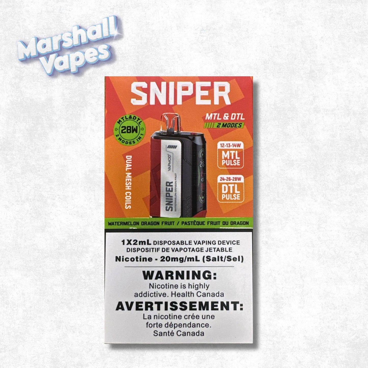 Sniper Disposable – Watermelon Dragonfruit