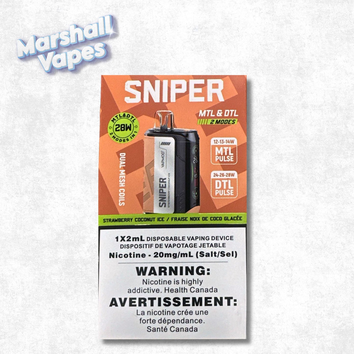 Sniper Disposable – Strawberry Coconut Ice