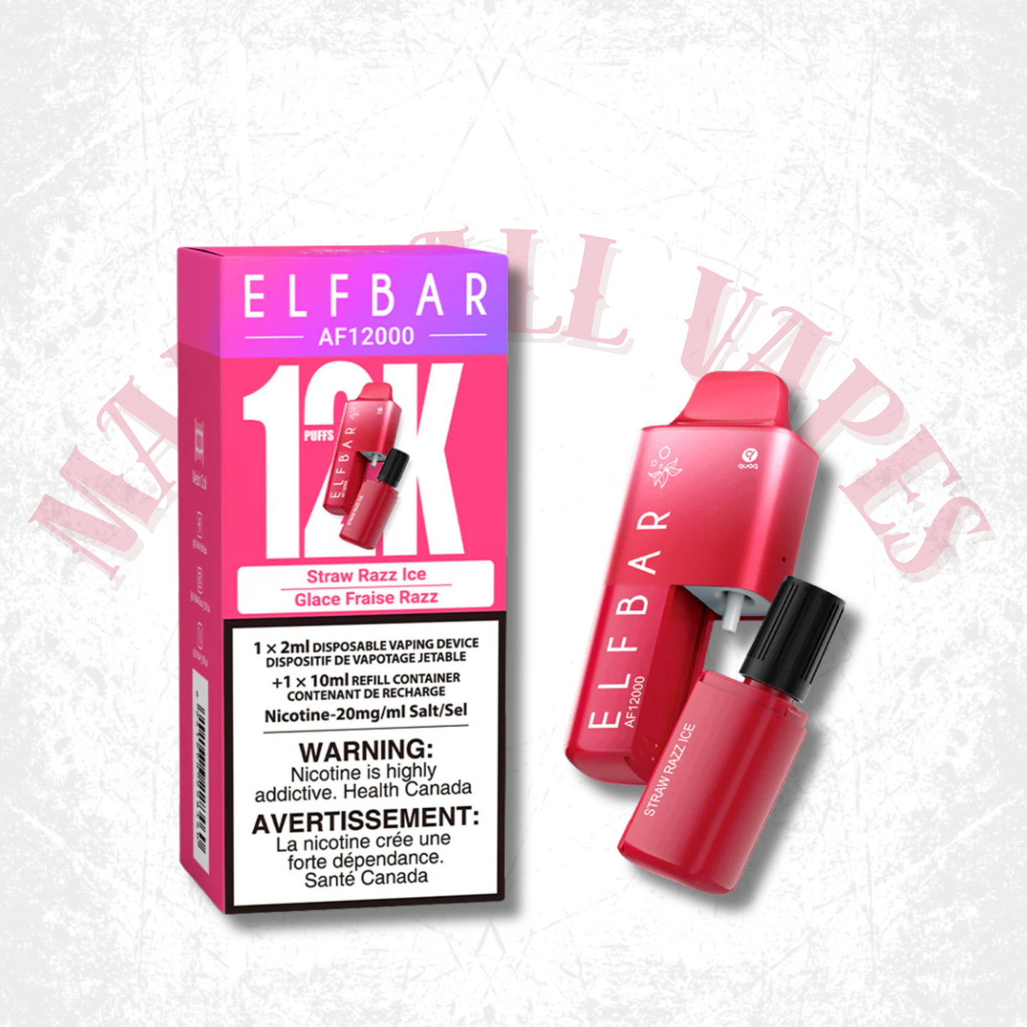 Elf Bar 12k Straw Razz Ice