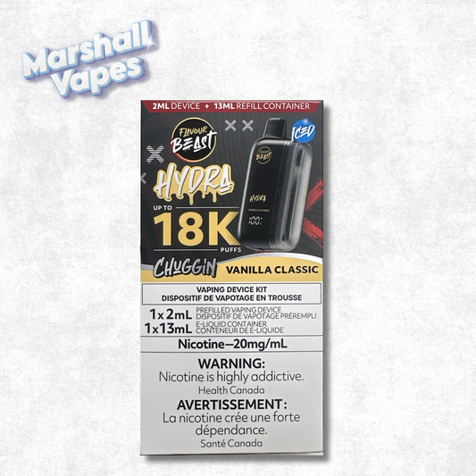 Flavour Beast Hydra 18K Disposable – Chuggin' Series: Vanilla Classic