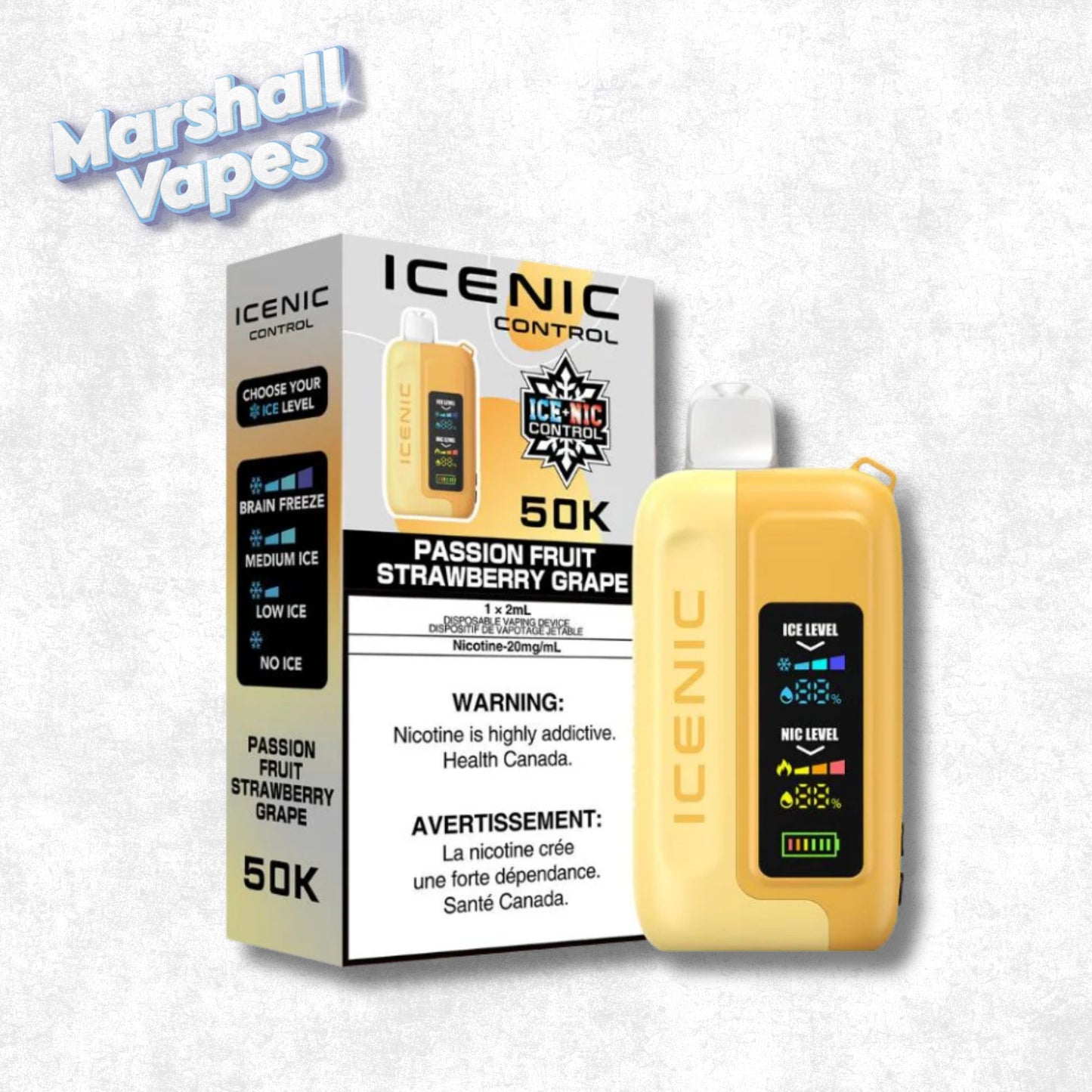 ICE NIC Control Disposable – Passion Fruit Strawberry Grape