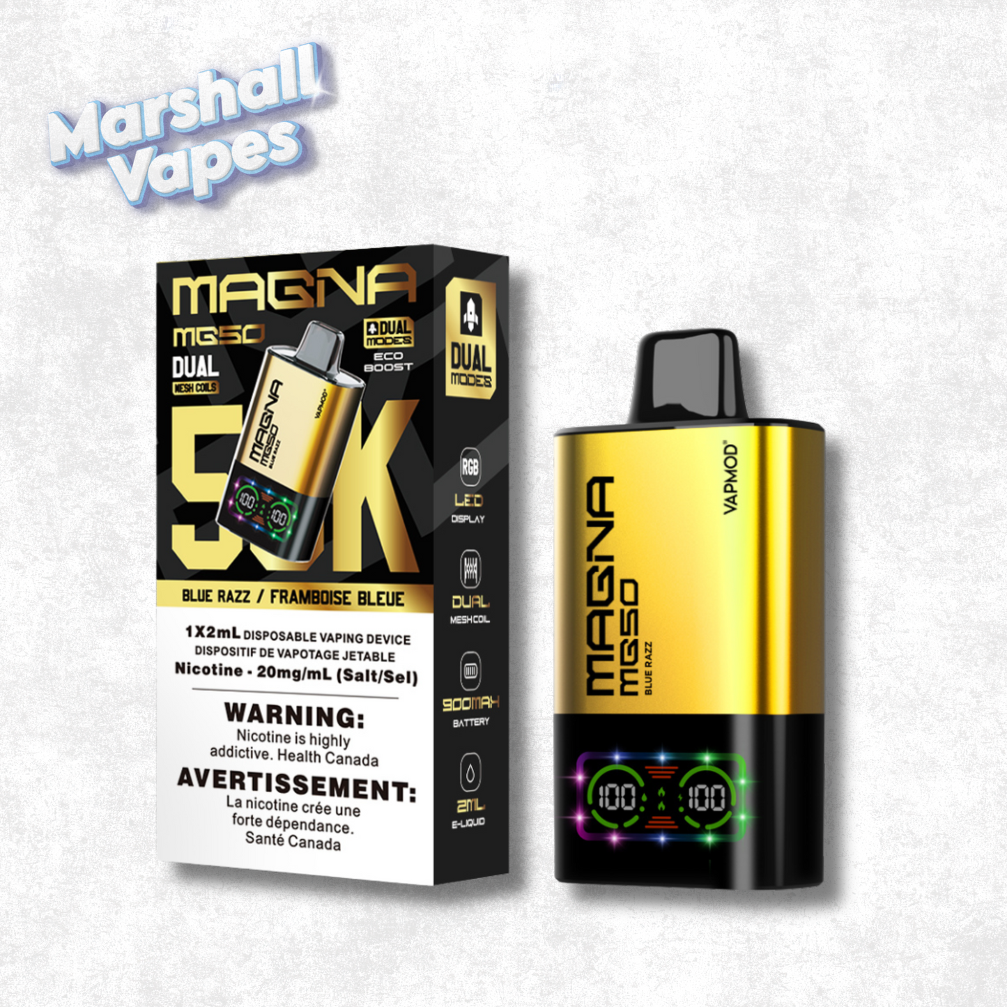 MAGNA MG50 – Blue Razz (50,000 Puffs)