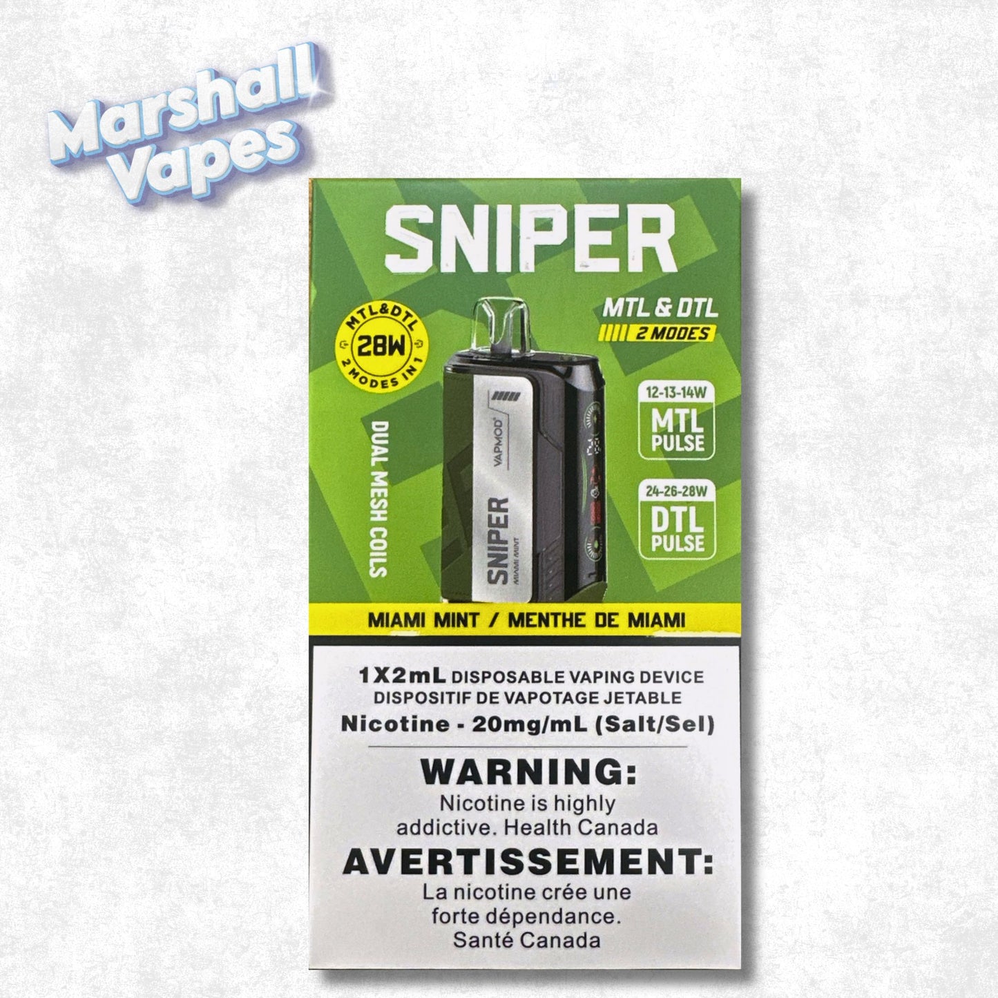 Sniper Disposable – Miami Mint