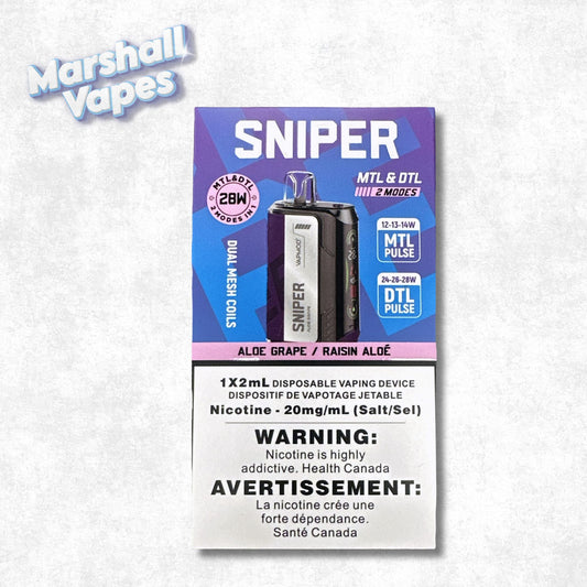 Sniper Disposable – Aloe Grape
