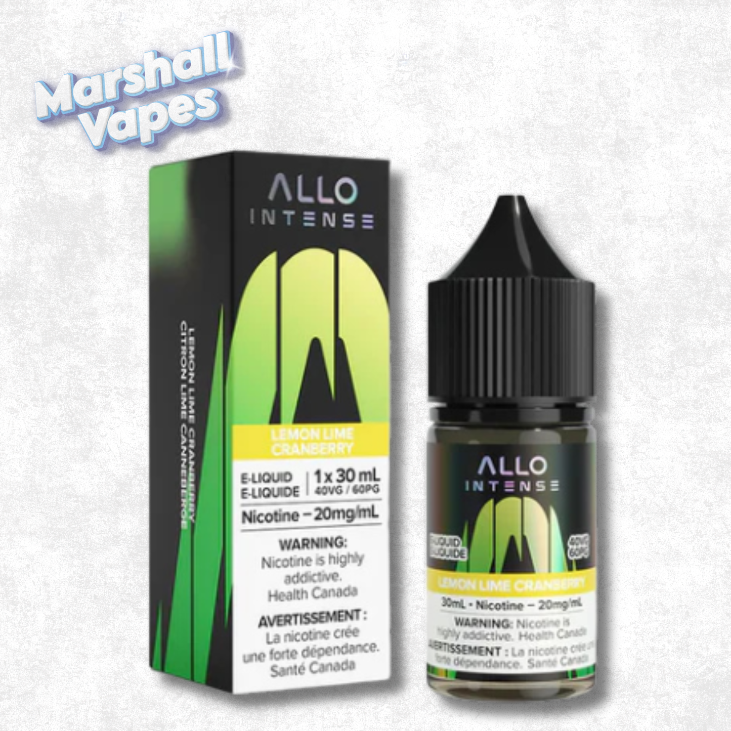 ALLO Intense E-liquid - Lemon Lime Cranberry