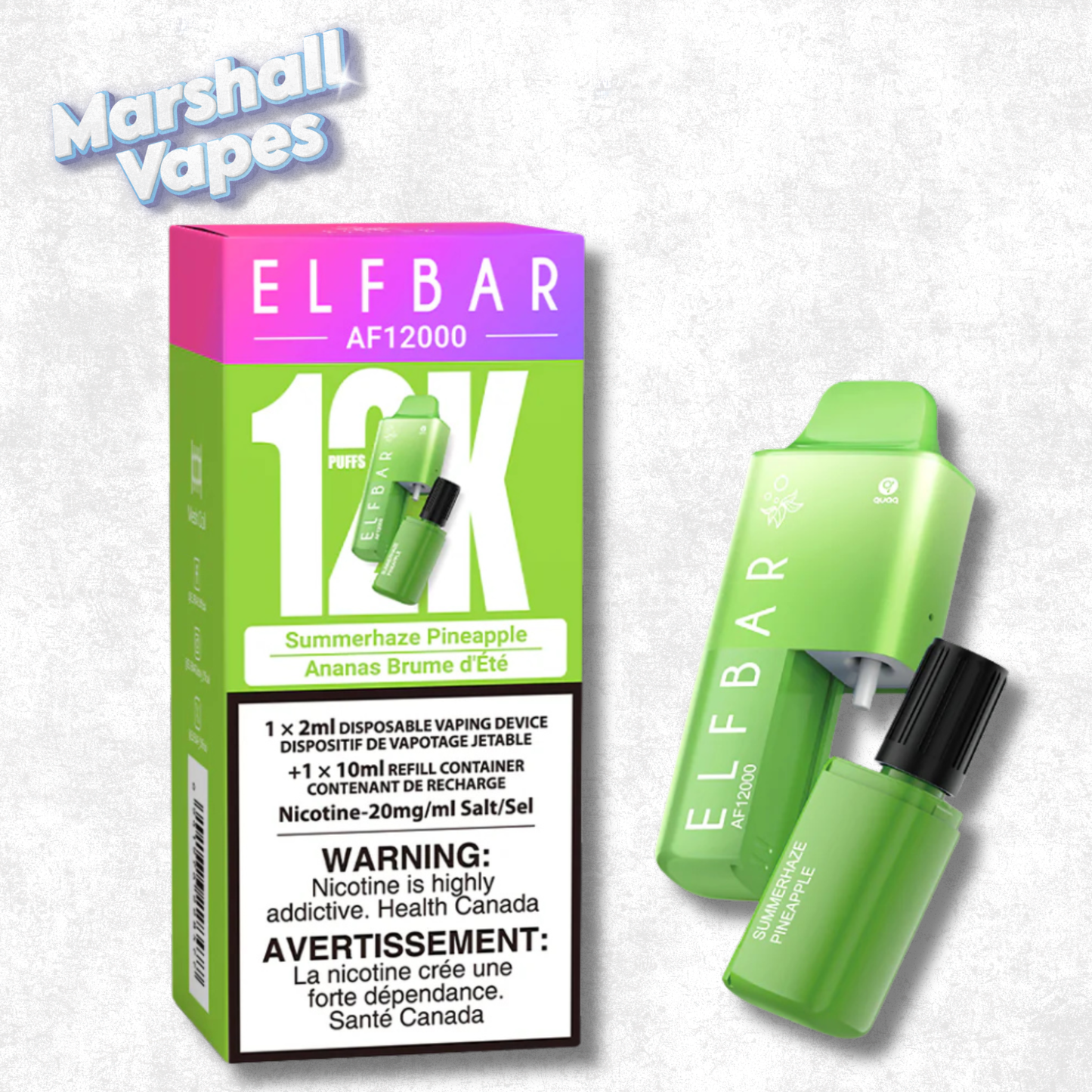 ElfBar 12K Disposable - Summer Haze Pineapple