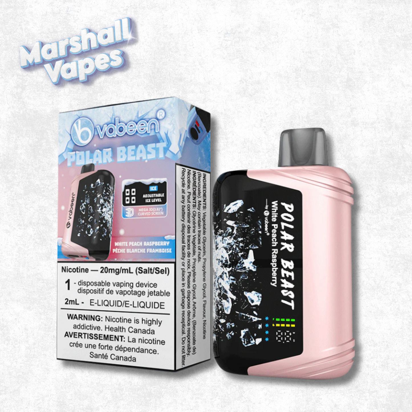 Polar Beast Vabeen Disposable – White Peach Raspberry