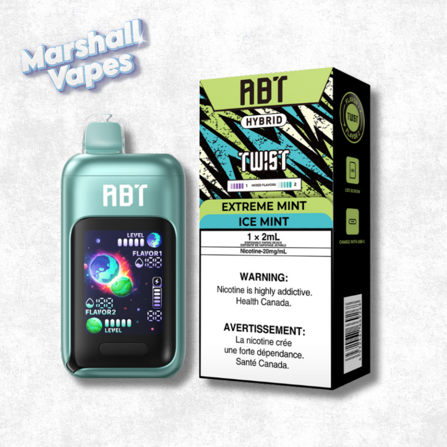 ABT TWIST Disposable – Extreme Mint & Ice Mint (32,000 Puffs)