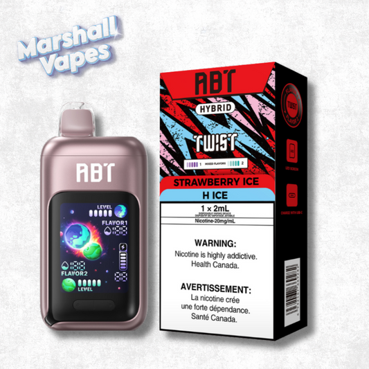 ABT TWIST Disposable – Strawberry Ice & H-Ice (32,000 Puffs)
