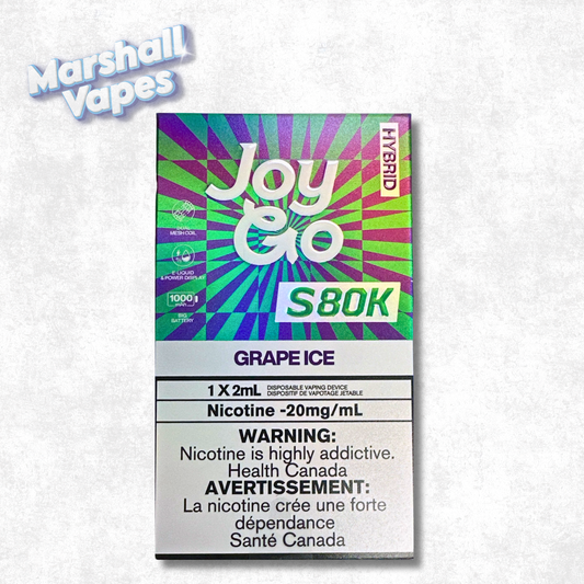 Joy Go Disposable – Grape Ice (80,000 Puffs)