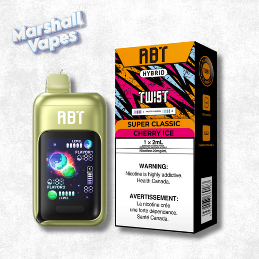 ABT TWIST Disposable – Super Classic & Cherry Ice (32,000 Puffs)