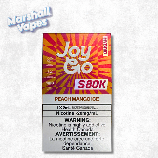 Joy Go Disposable – Peach Mango Ice (80,000 Puffs)