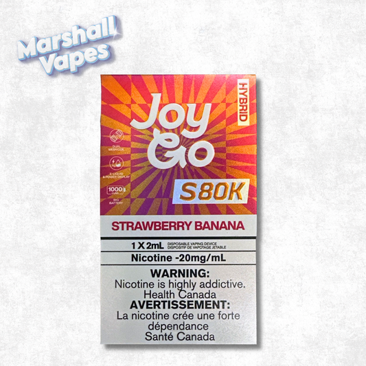 Joy Go Disposable – Strawberry Banana (80,000 Puffs)