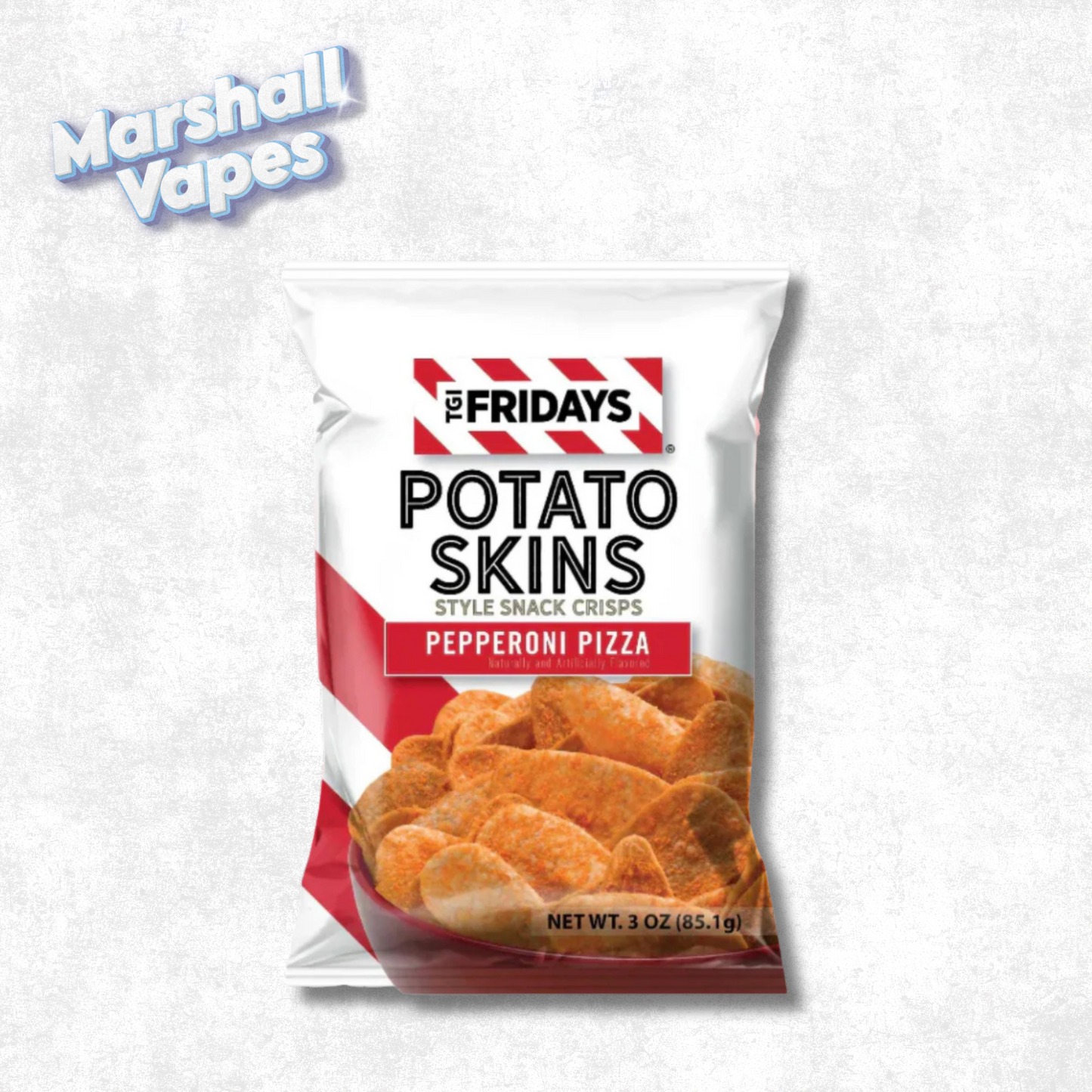 TGI Fridays Potato Skins Snack Crisps – Pepperoni Pizza