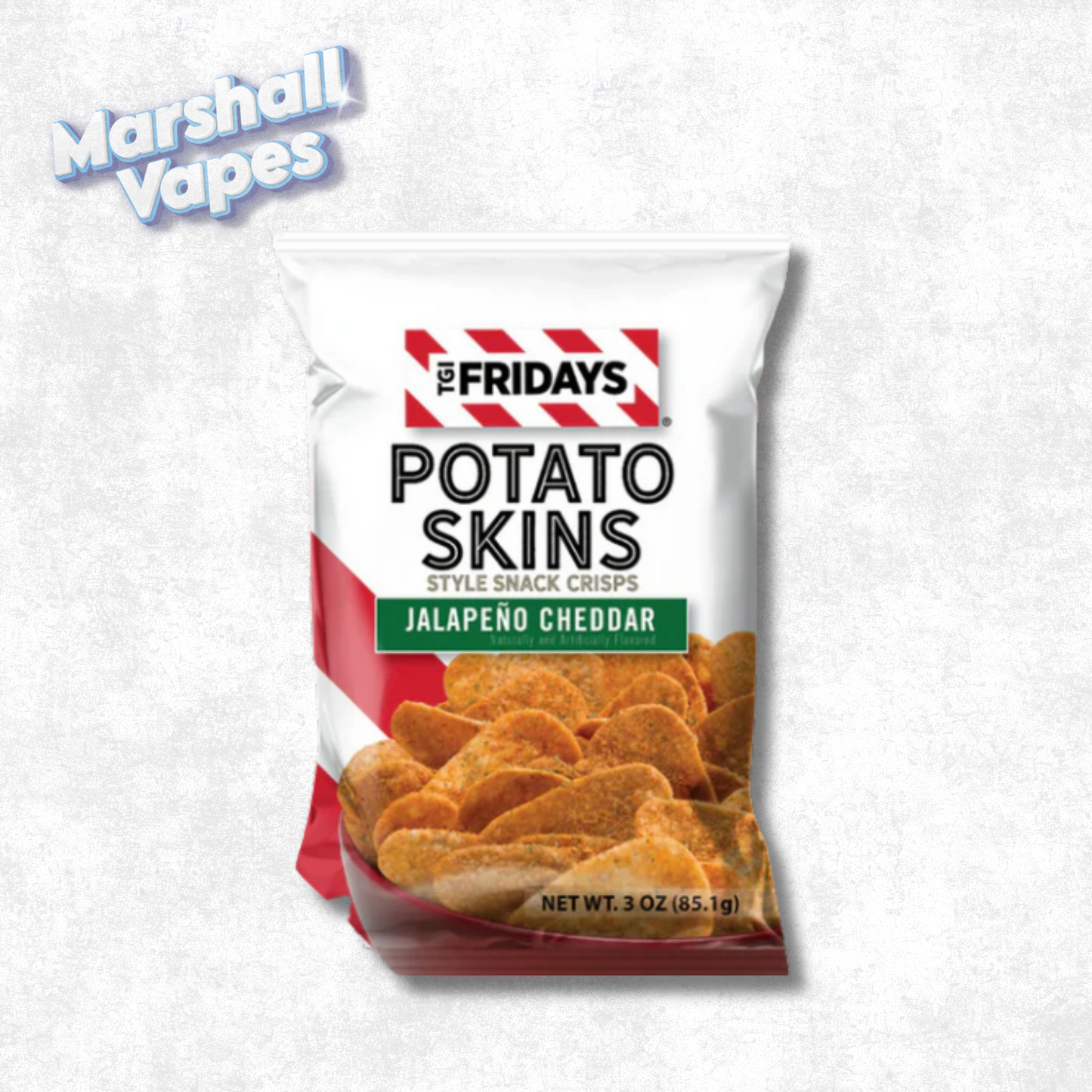TGI Fridays Potato Skins Snack Crisps – Jalapeño Cheddar