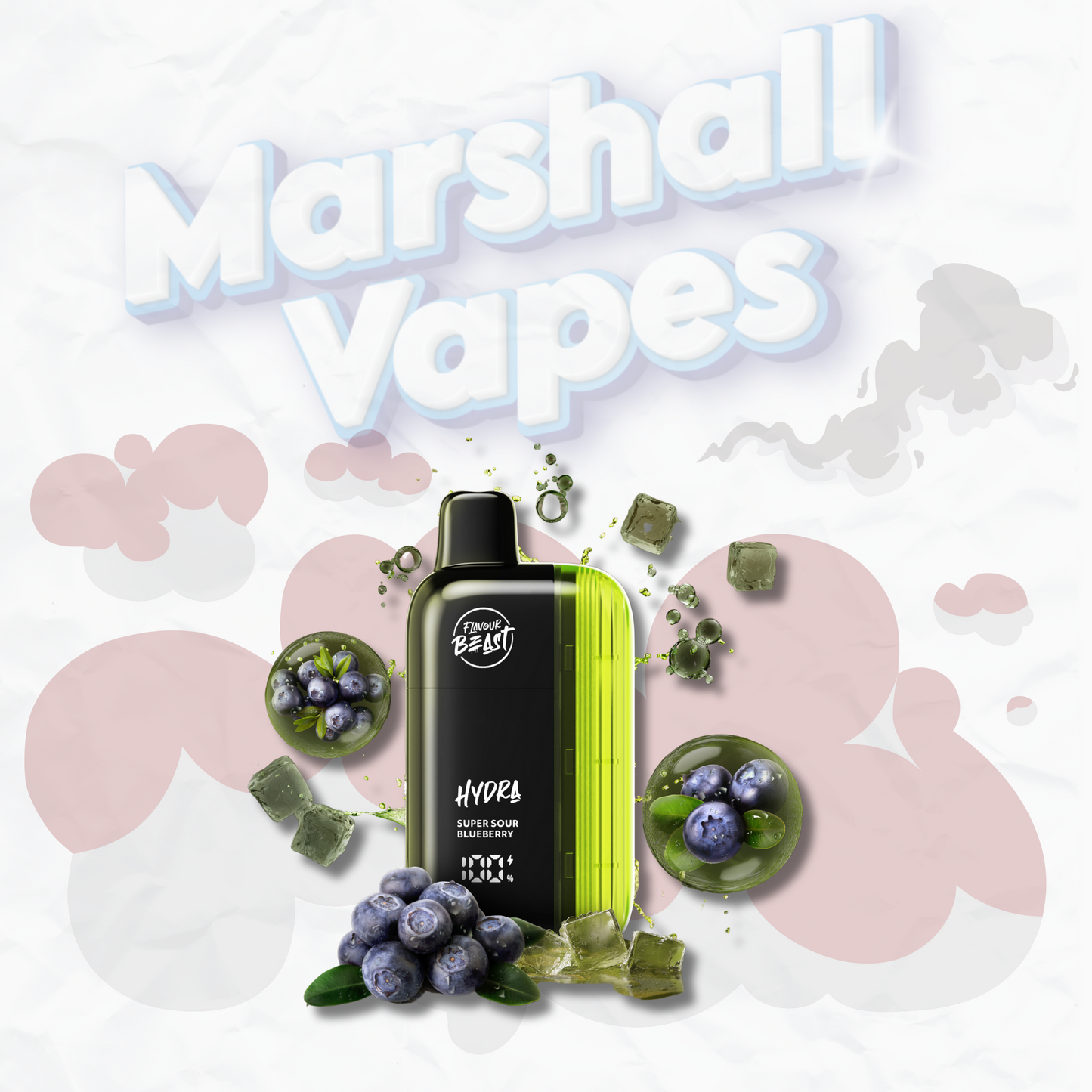 Flavour Beast Hydra 18k Disposable - Super Sour Blueberry