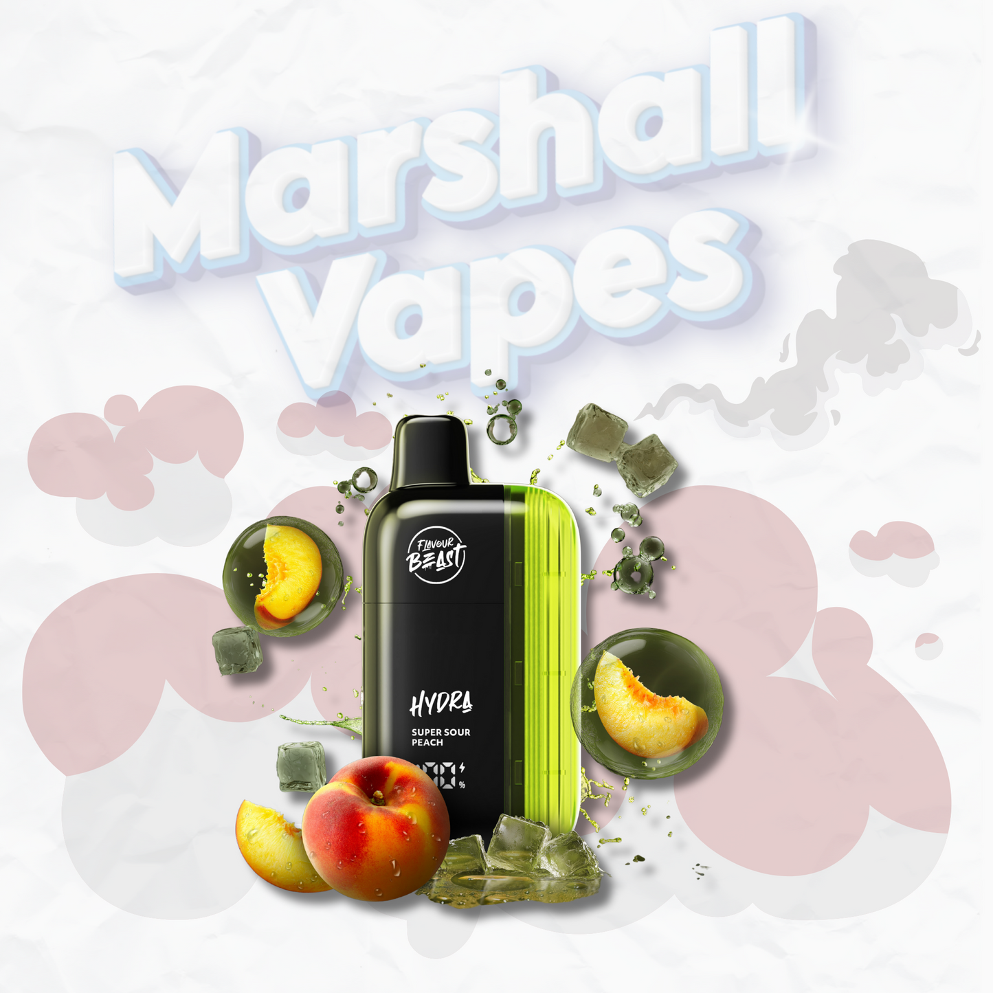 Flavour Beast Hydra 18k Disposable - Super Sour Peach