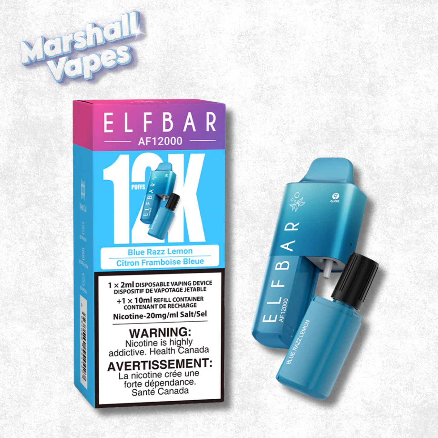 ElfBar 12K Disposable - Blue Raz Lemon