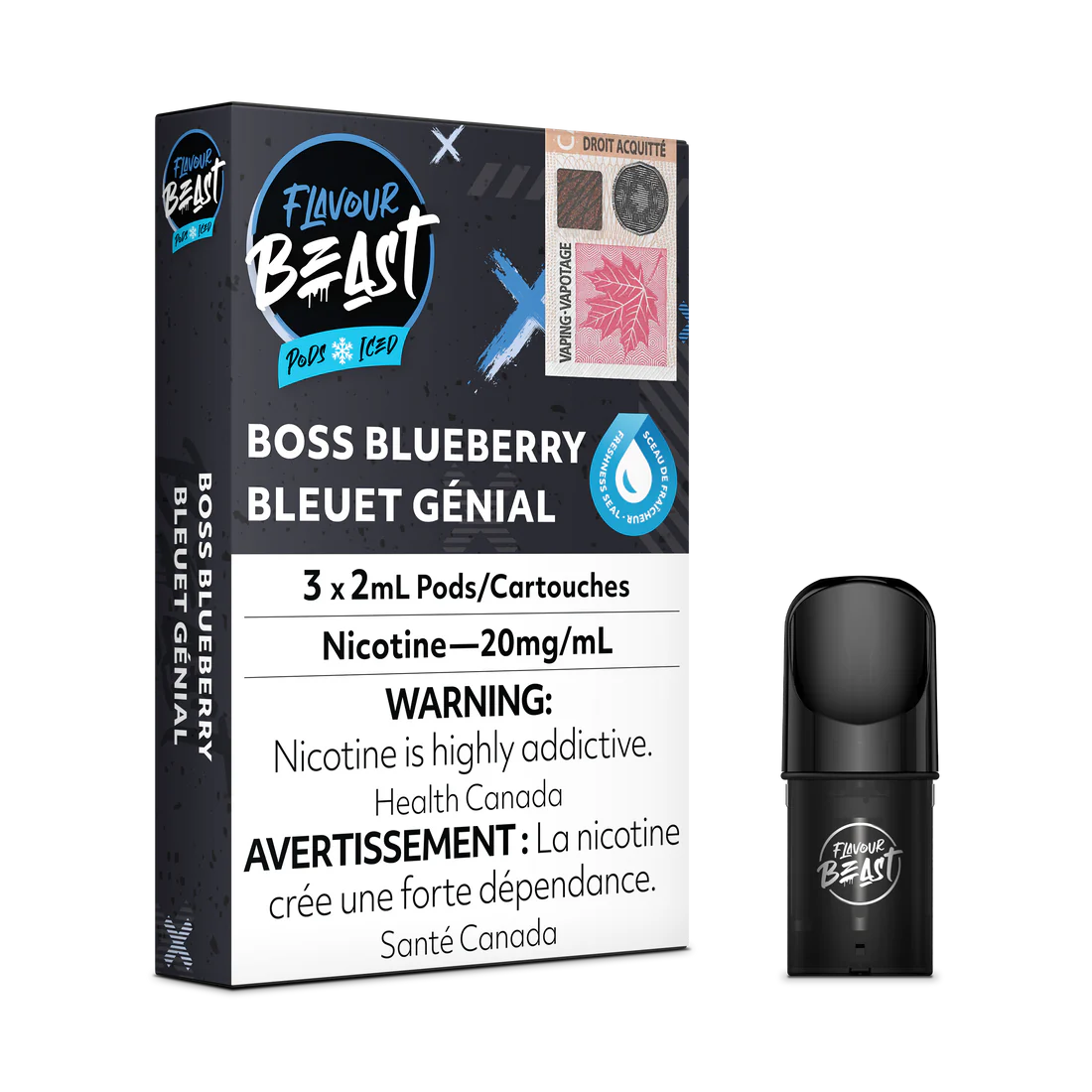 FLAVOUR BEAST PODS pack BOSS BLUEBERRY