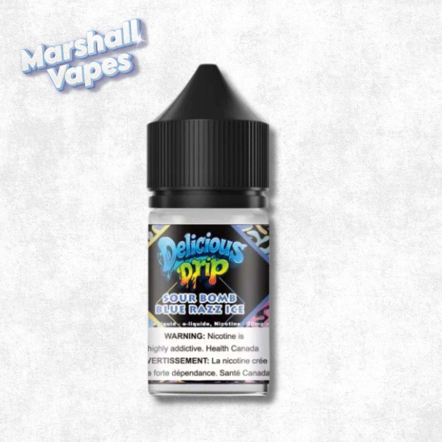 Delicious Drip E-Liquid – Sour Bomb Blue Razz Ice