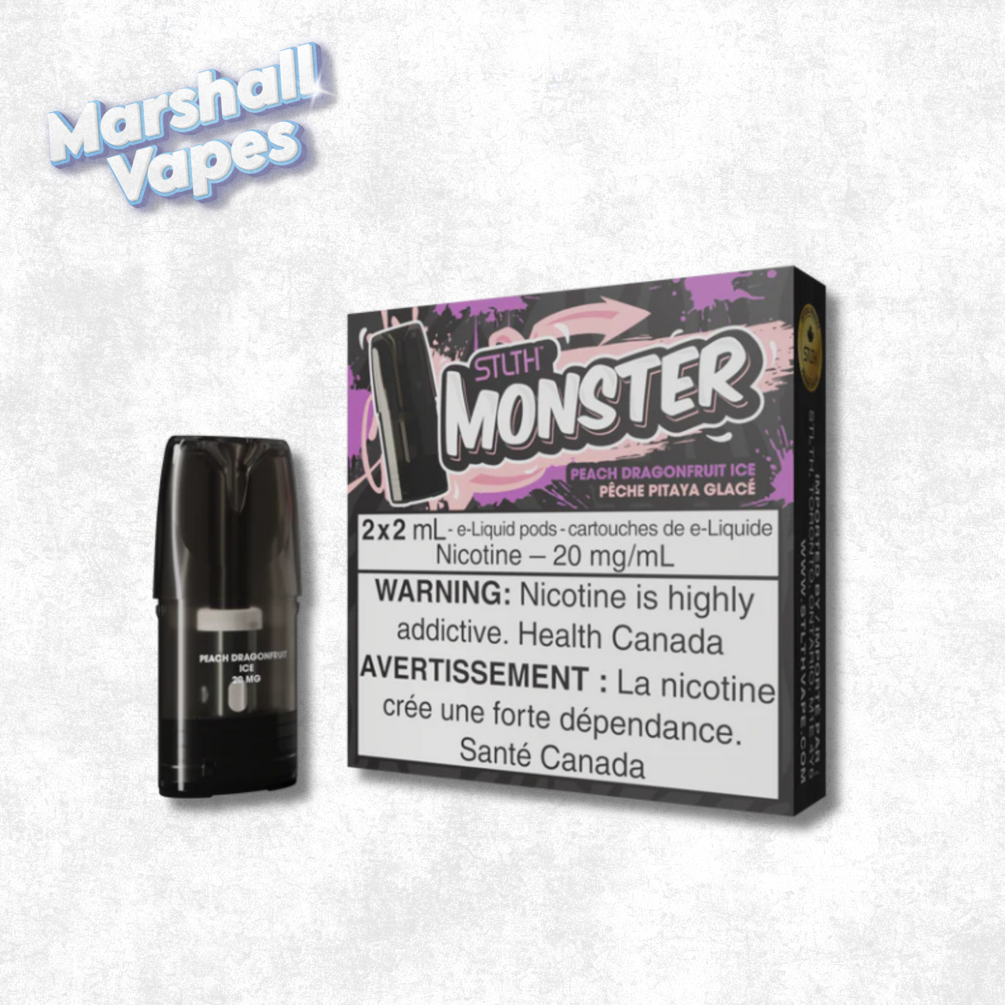 Monster Pod PEACH DRAGONFRUIT ICE