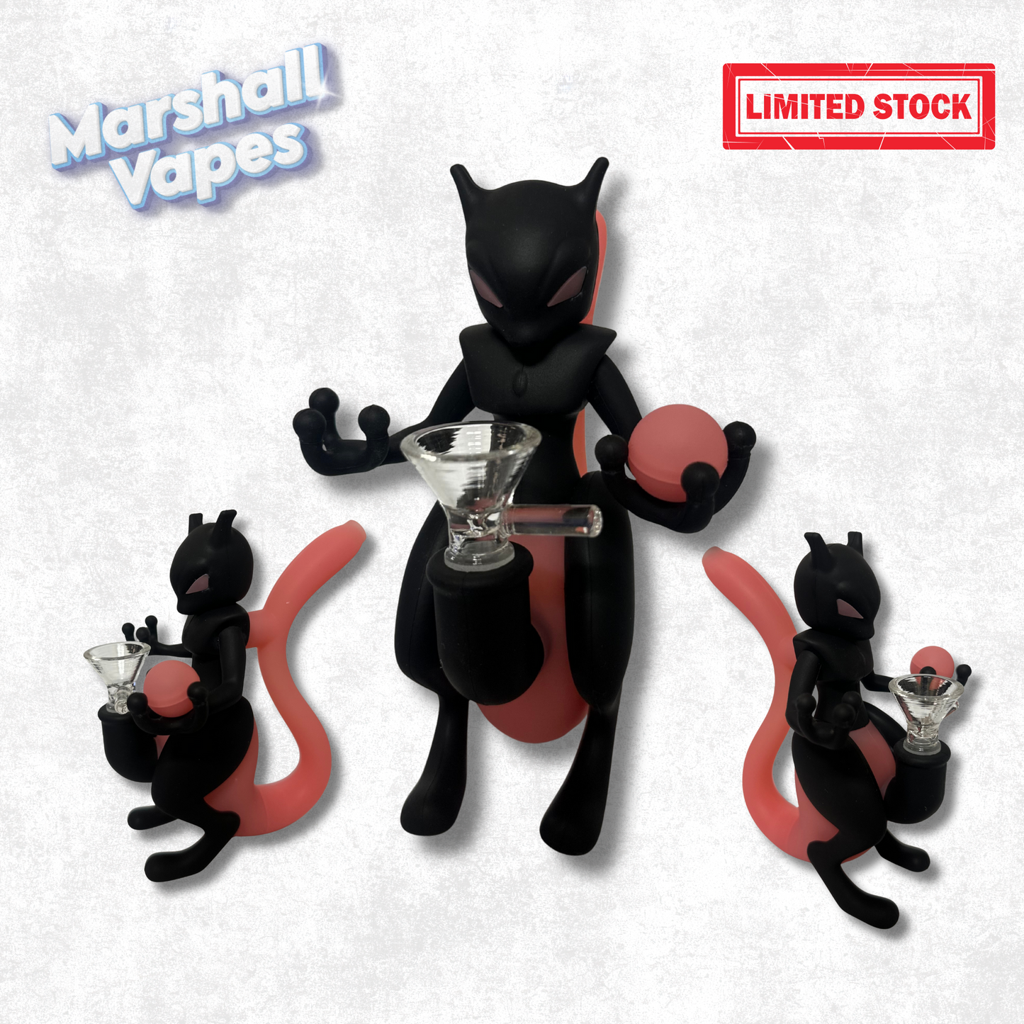 Pokémon Mewtwo-Inspired Silicone Bong