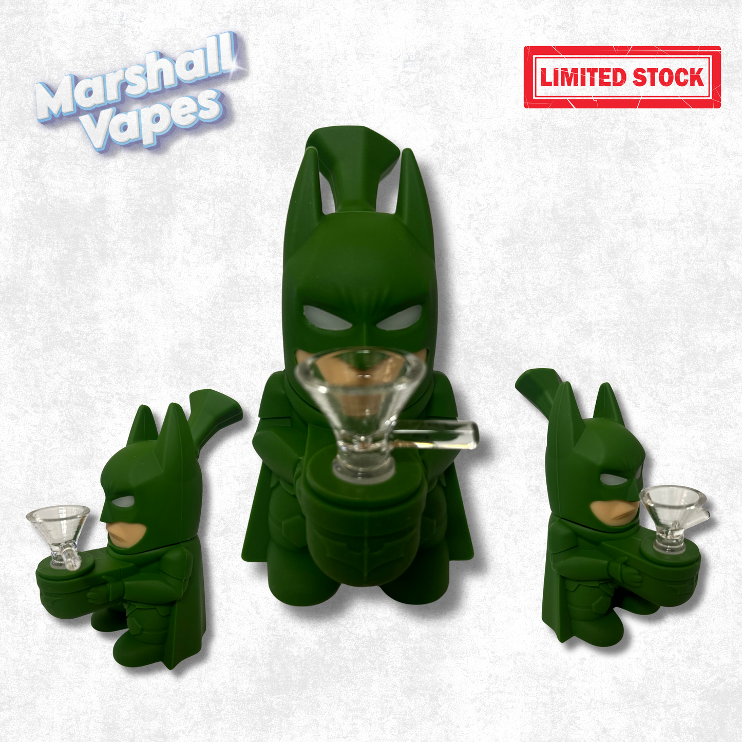 Batman-Inspired Silicone Bong
