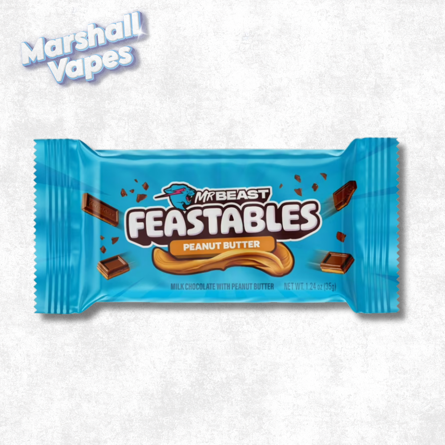 MrBeast Feastables Chocolate Bar – Peanut Butter (35g)