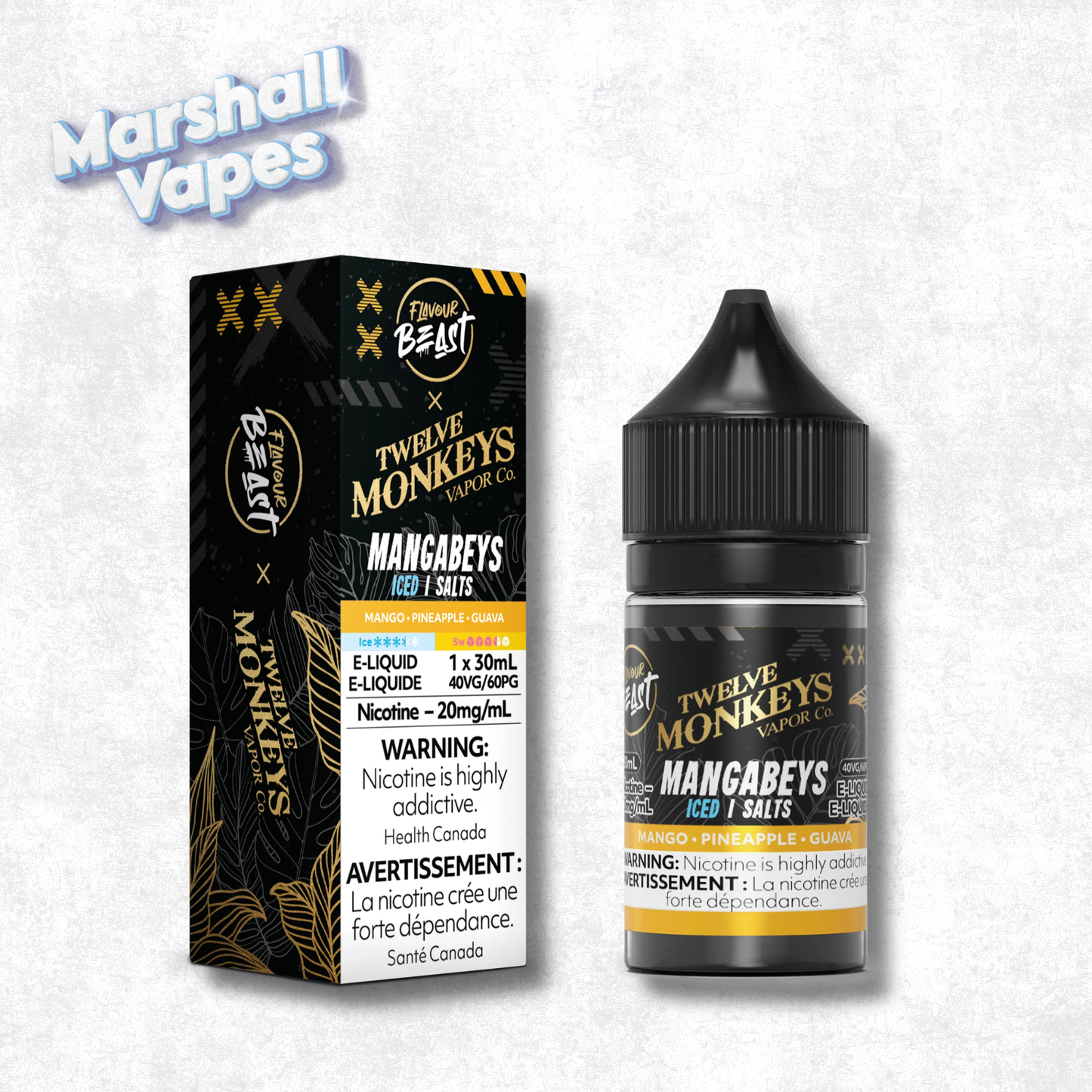 Flavour Beast X Twelve Monkeys – Mangabeys Iced Salt
