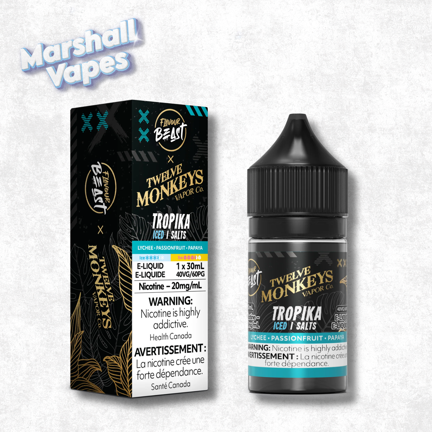 Flavour Beast X Twelve Monkeys – Tropika Iced Salt
