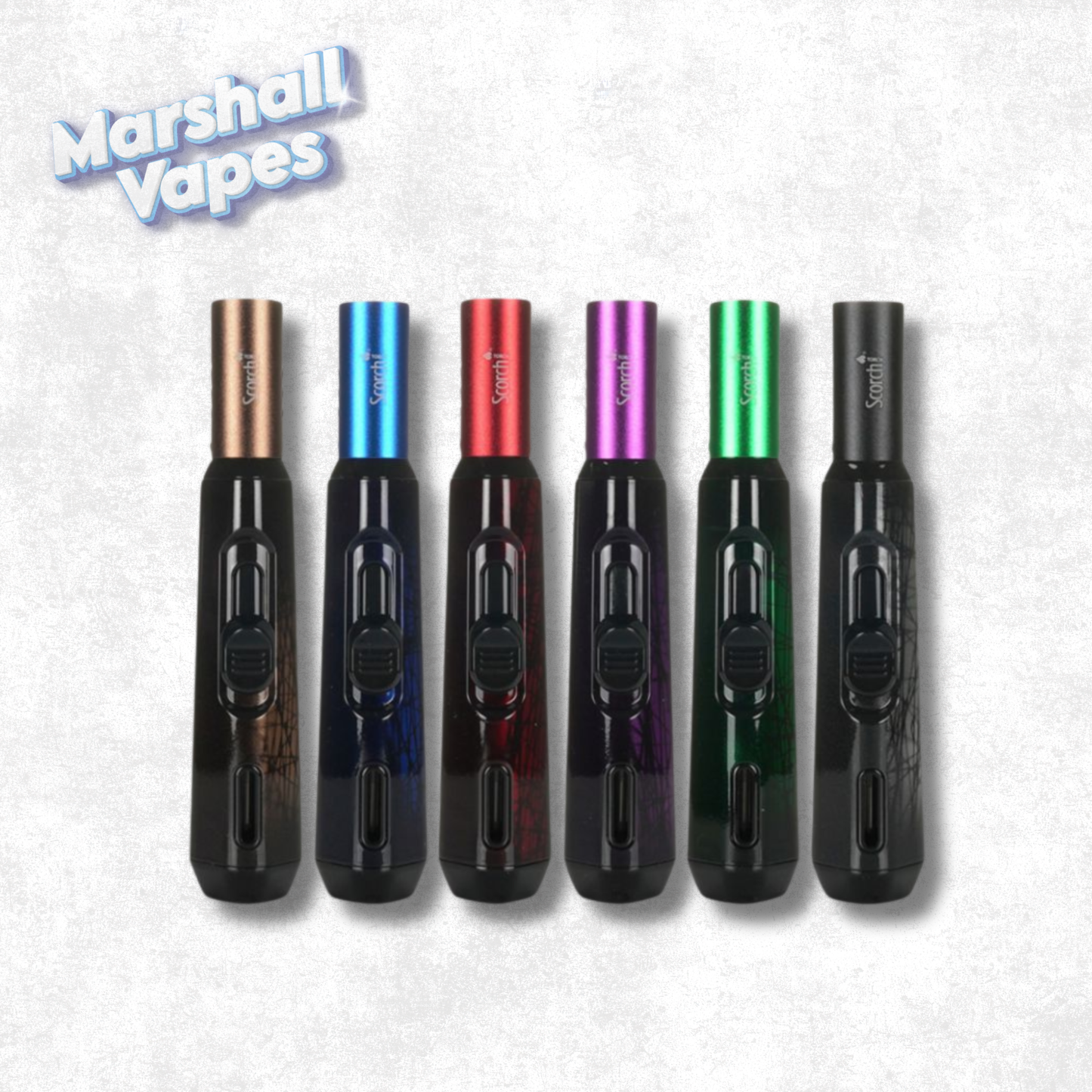 Scorch Square Pencil Torch – Compact High-Power Butane Torch (Colours May Vary) (Delivery & Pickup Only)