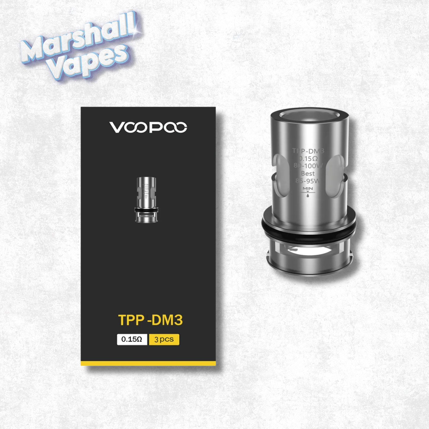Voopoo TPP-DM3 Coils – 0.15Ω (3 Pack)