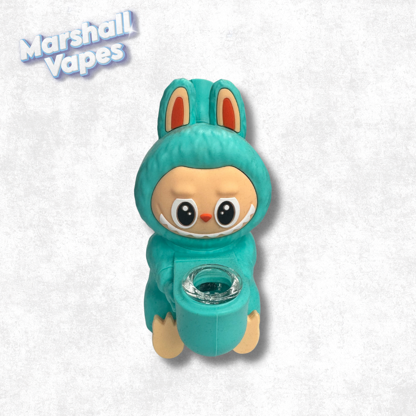 Blue Labubu Silicone Bong