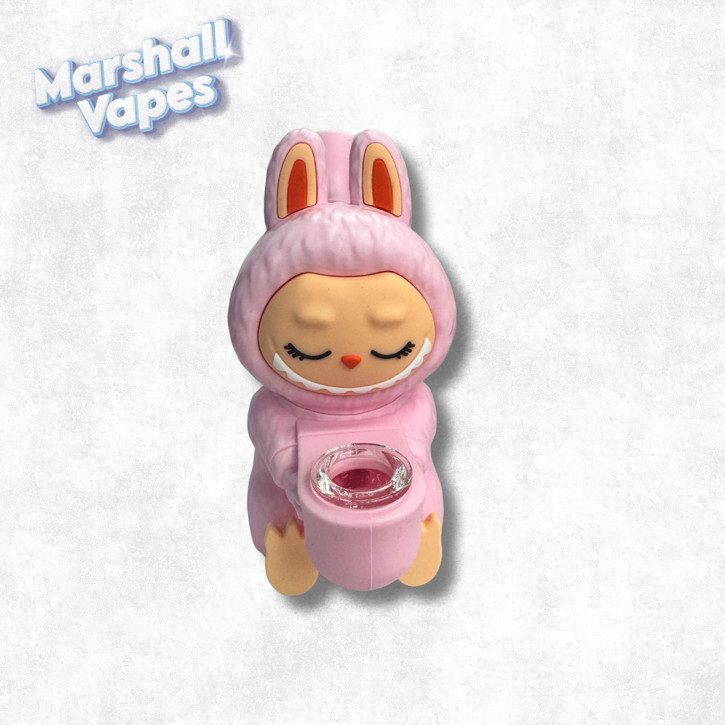 Pink Labubu Silicone Bong