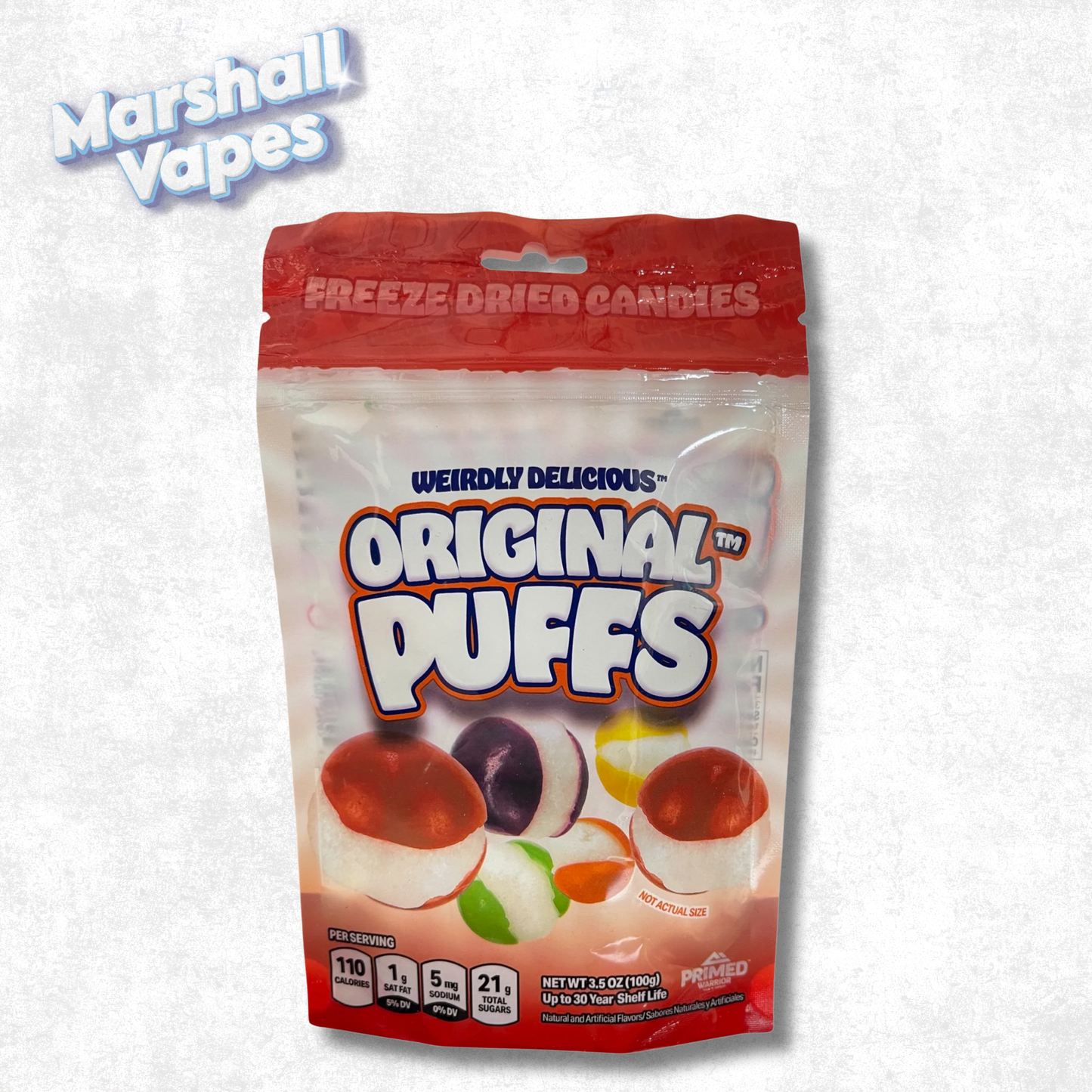 Weirdly Delicious Freeze Dried Candies – Original Puffs (100g)