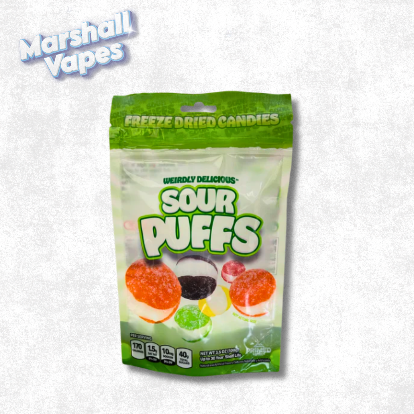 Weirdly Delicious Freeze Dried Candies – Sour Puffs (100g)