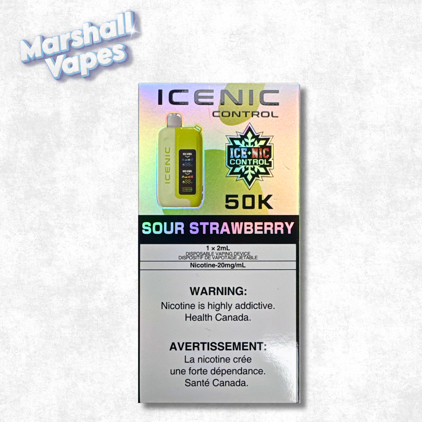 ICE NIC Control Disposable – Sour Strawberry