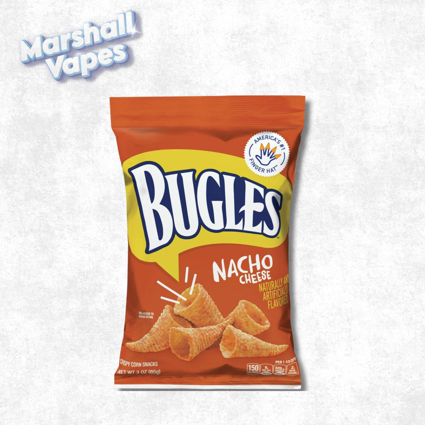 Bugles Nacho Cheese (85g) – Crunchy Corn Snack