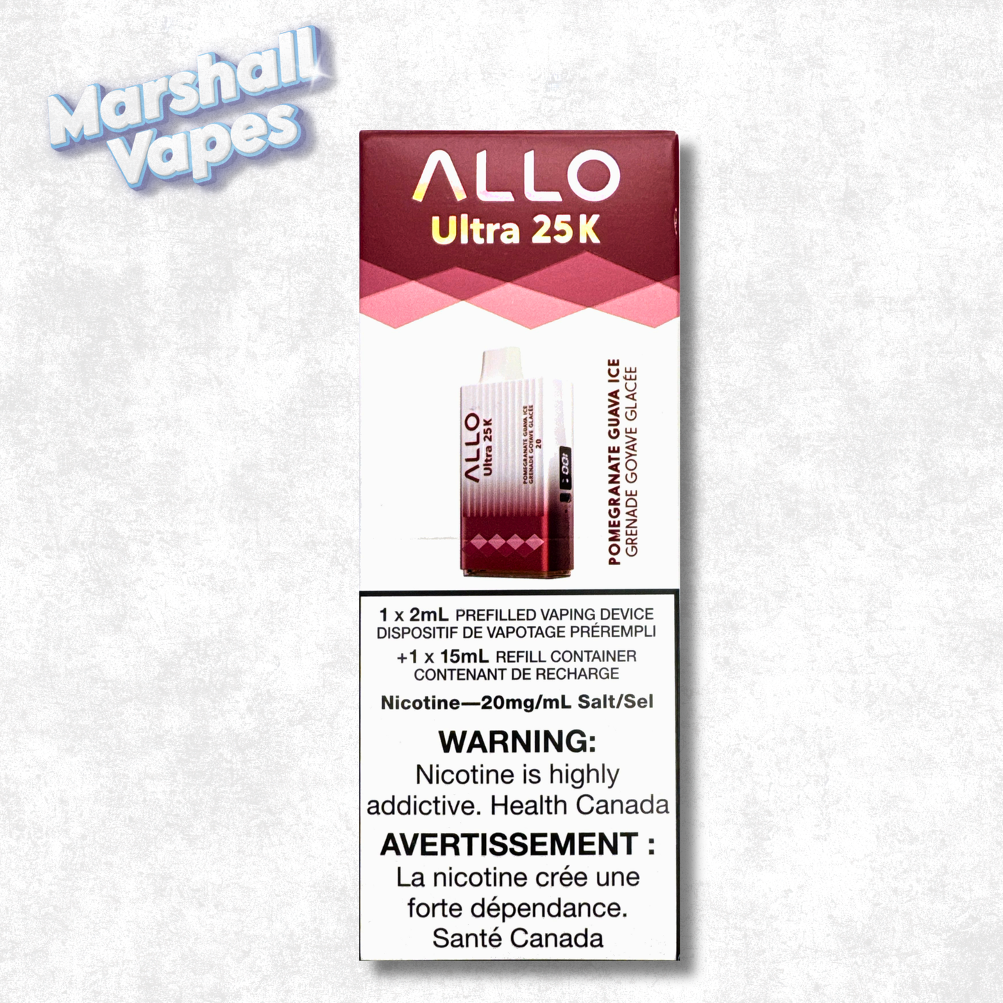 ALLO Ultra 25K – Pomegranate Guava Ice
