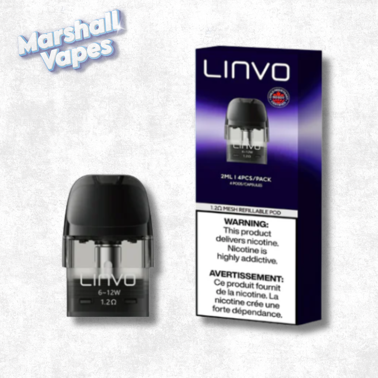 LINVO Force Air Replacement Pods 2ML 4 Pack CRC