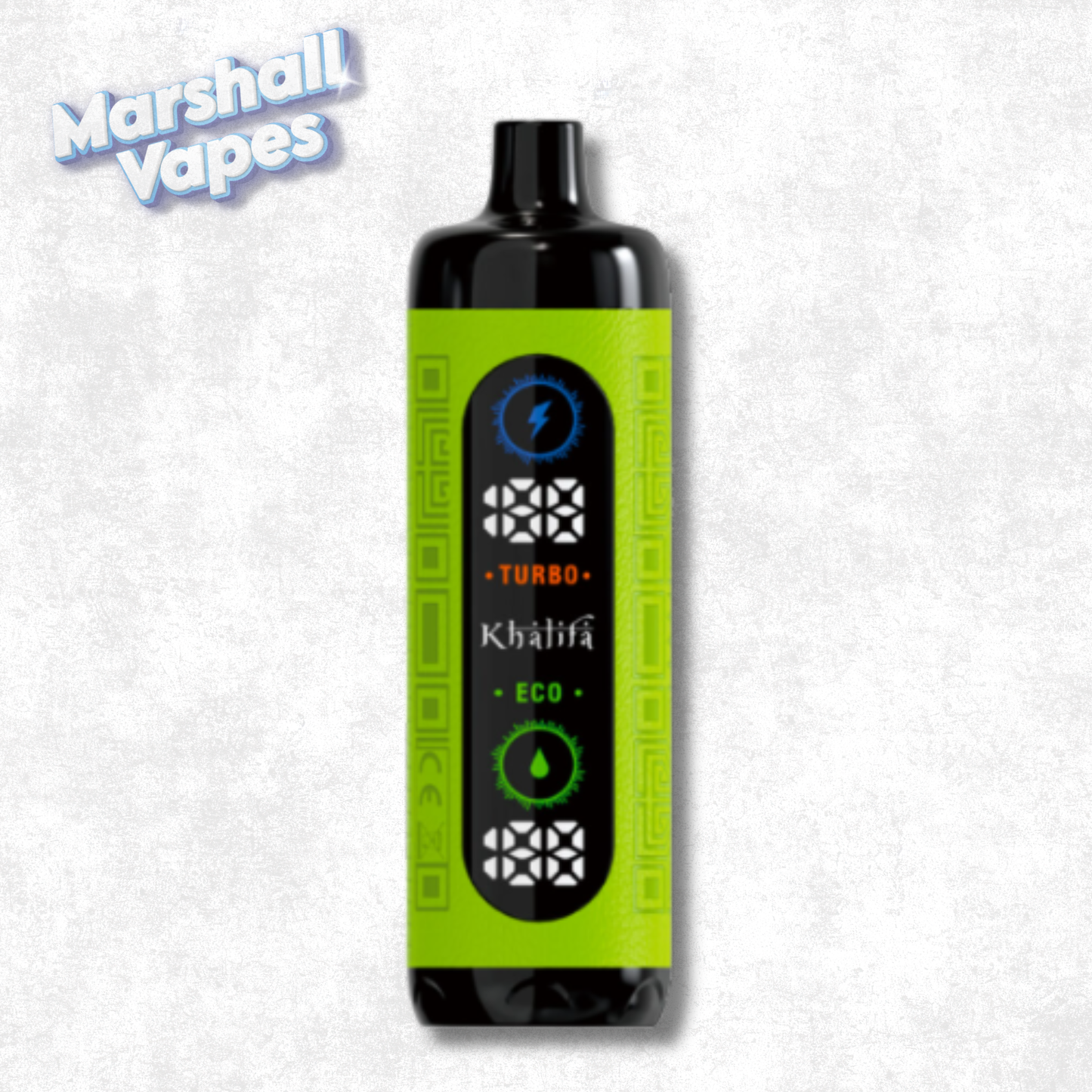 Khalifa Bar Watermelon Kiwi 5mg hookah vape with adjustable airflow eco mode and boost mode low nicotine disposable vape device