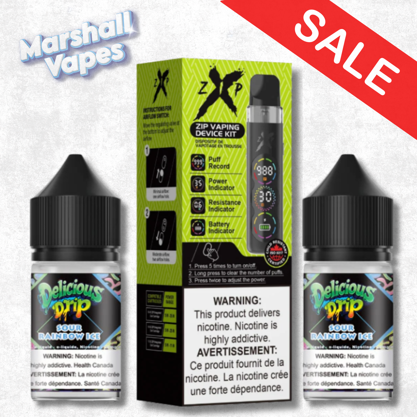 ZIP X Bundle — Flash Sale | Device Kit + 2x Drip E-Liquid of Your Choice | Limited Time Only