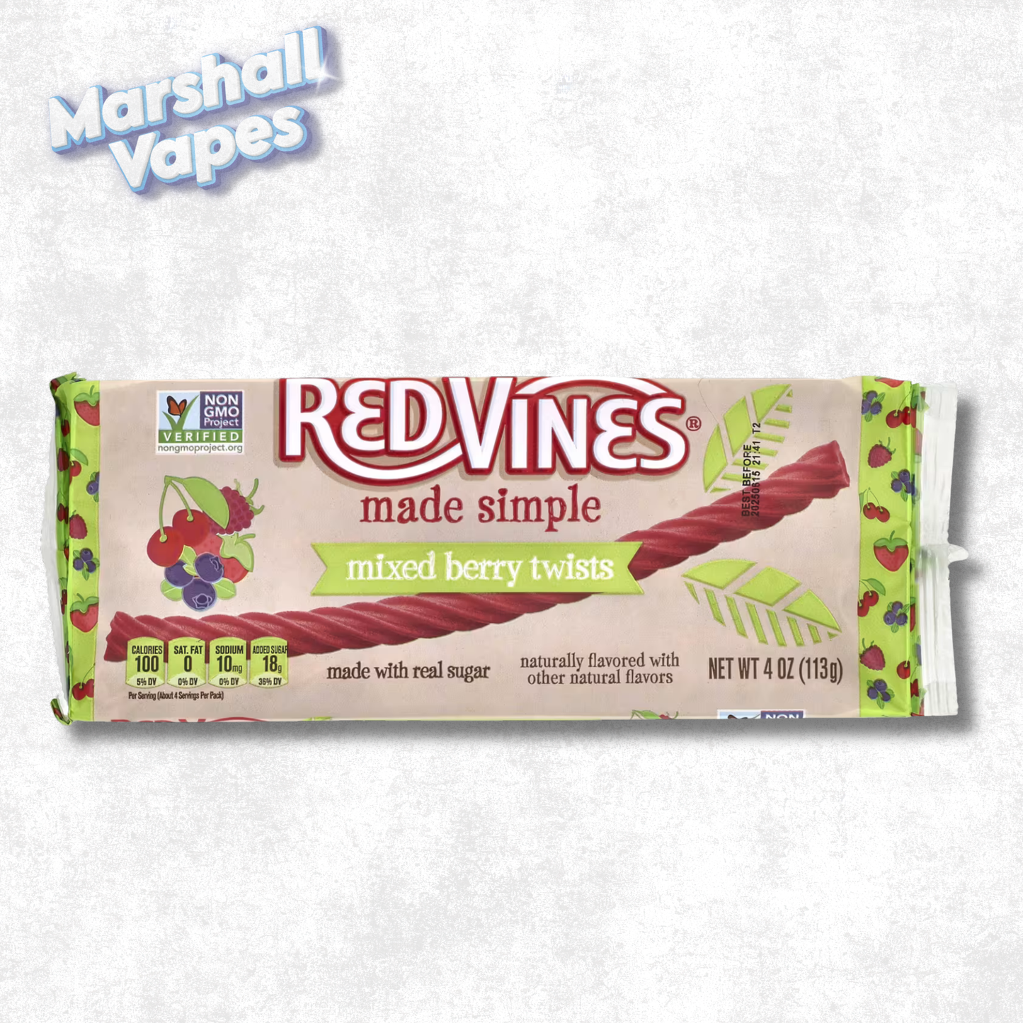 Red Vines Made Simple Mixed Berry Twists 113g