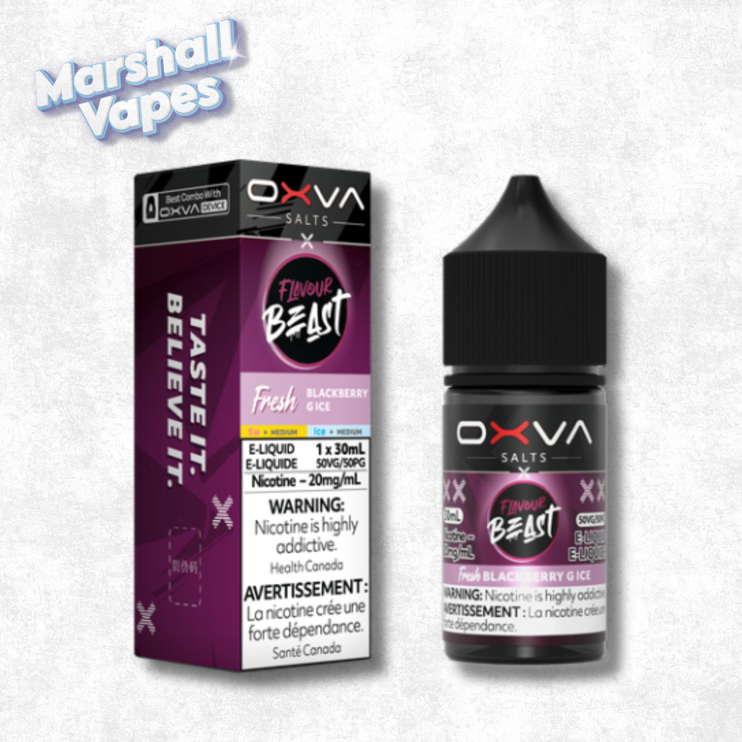Flavour Beast x OXVA E-Liquid - Fresh Blackberry G Ice