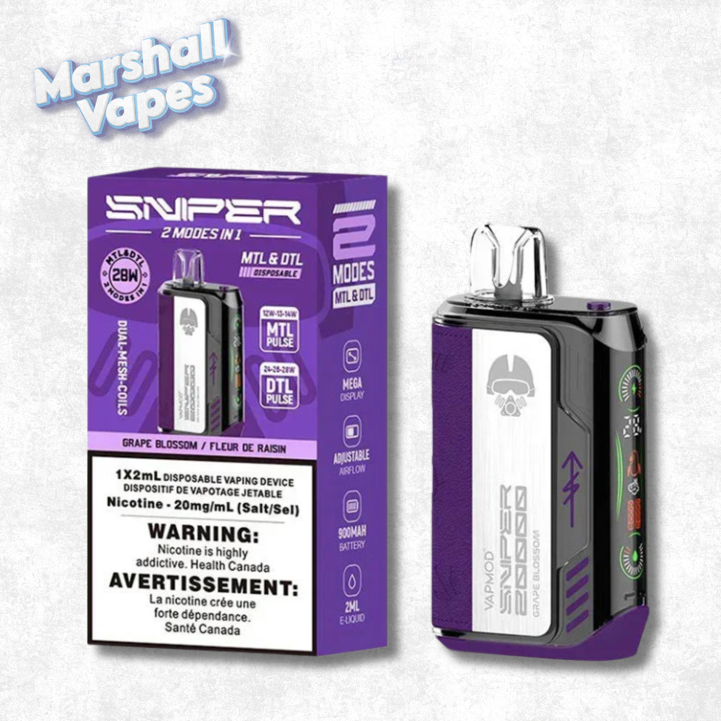 Sniper Disposable – Grape Blossom