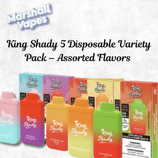 King Shady 5 Disposable Variety Pack - Assorted Flavors