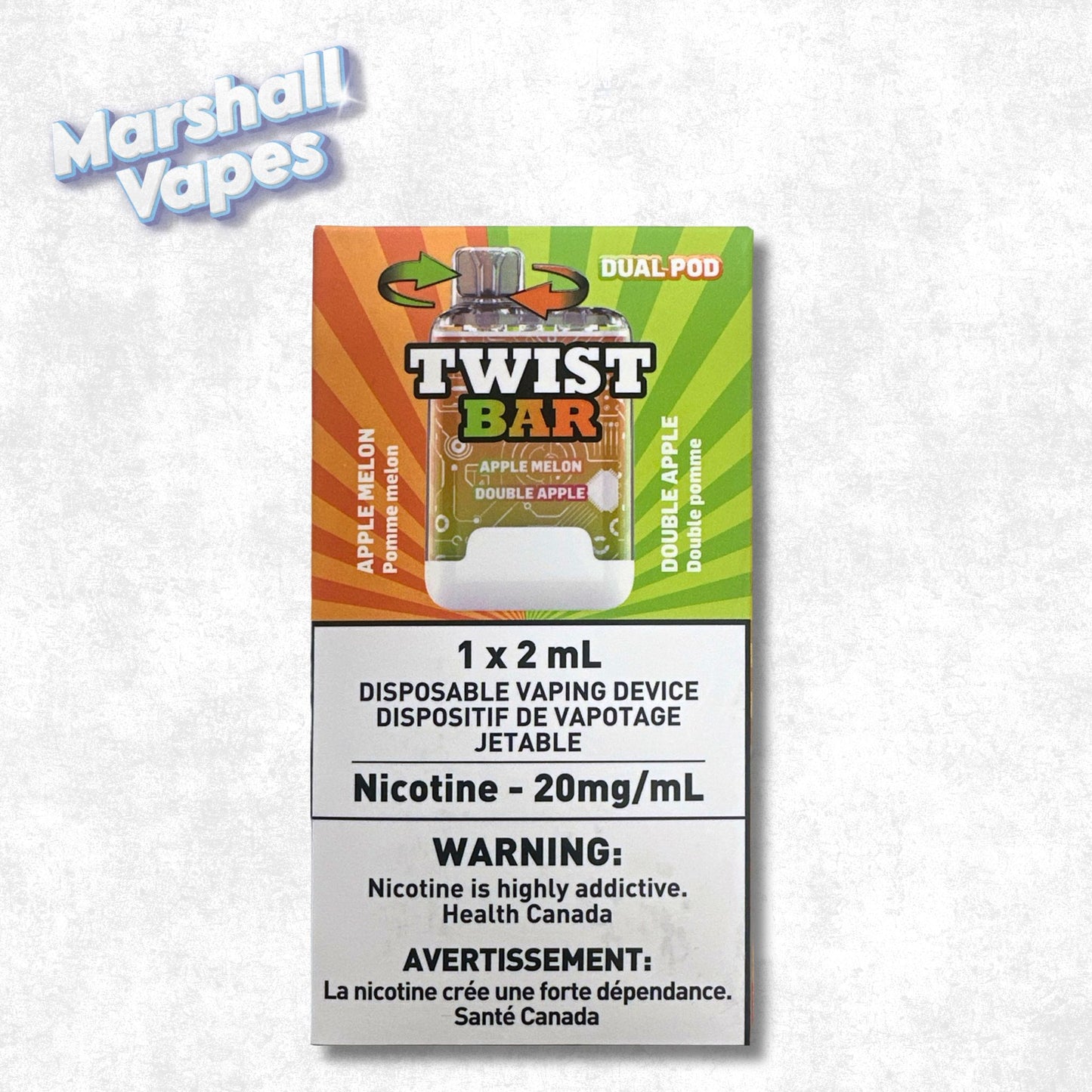 Twist Bar Disposable – Apple Melon & Double Apple