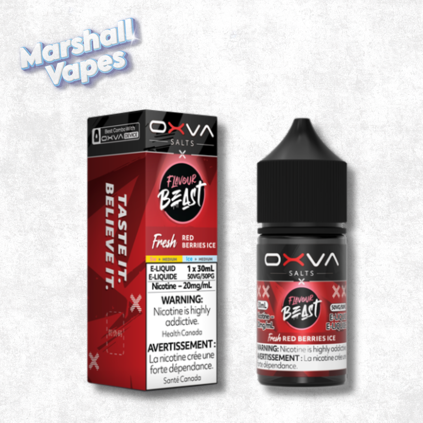 Flavour Beast x OXVA E-Liquid - Fresh Red Berries Ice